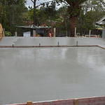 Pouring the concrete slab 7