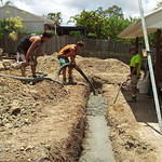 pouring footings